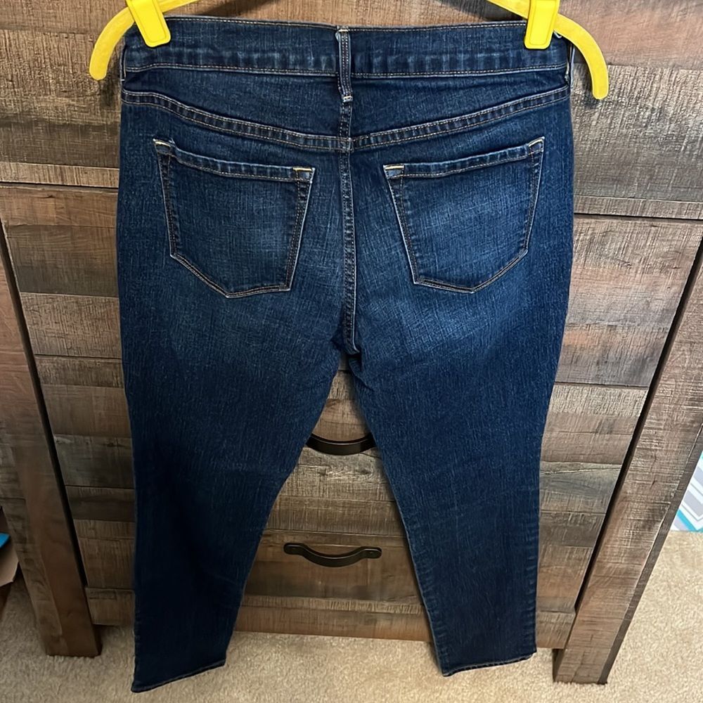 Mid-Rise Dark wash skinny jeans, size 6 Short - Picture 4 of 4